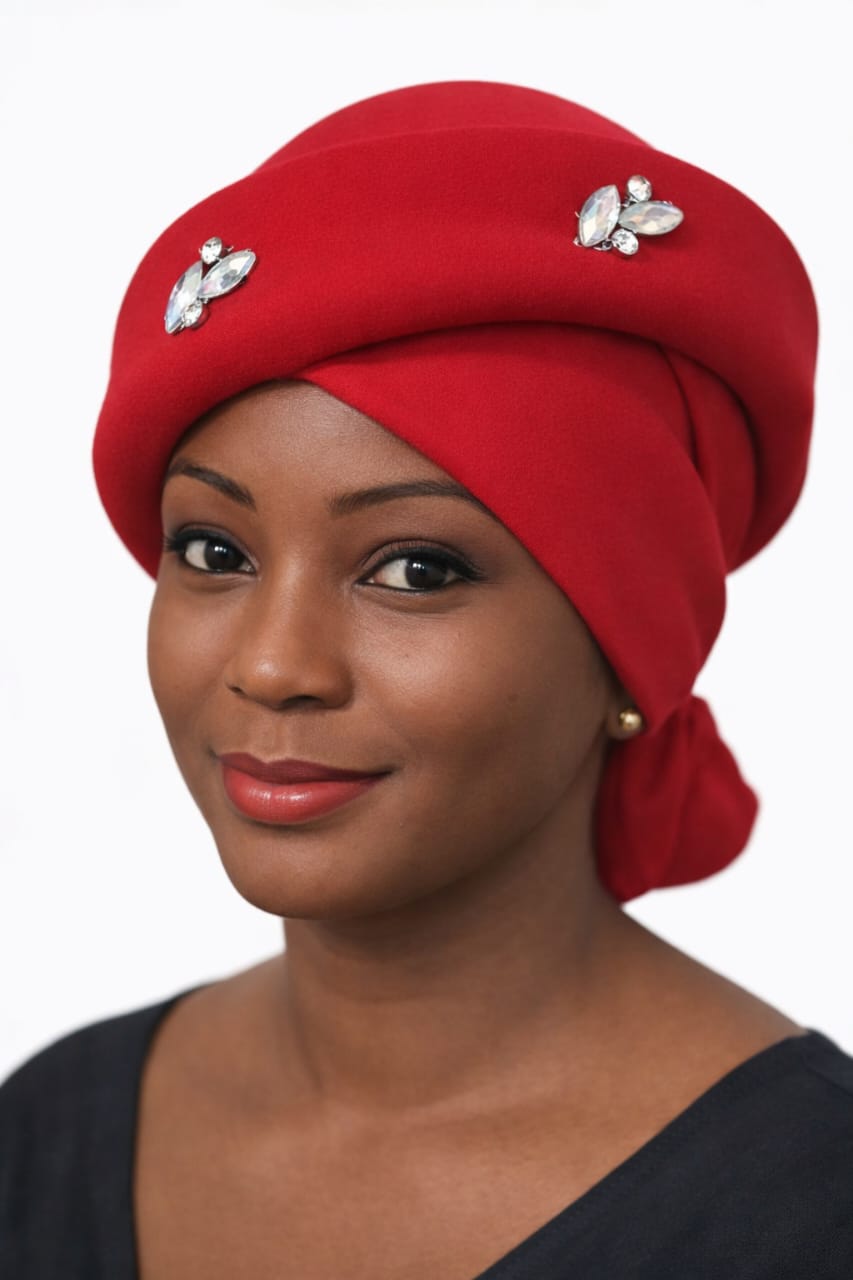Foulard en satin motif wax